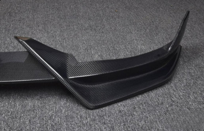   Carbon Style ABS Front Bumper Lip Spoiler Splitter