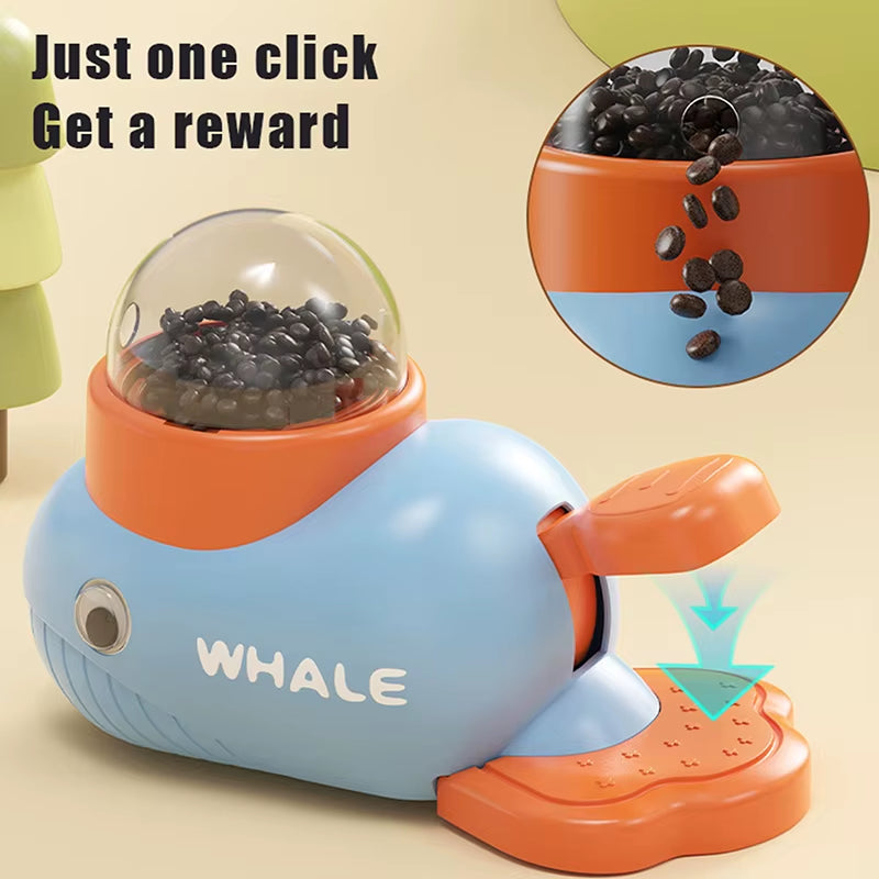 Dog Puzzle Feeder Interactive Pets Food Treat Dispenser Whale Duck Design Pet Snack Feeder for Dog Training Mental Enrichment