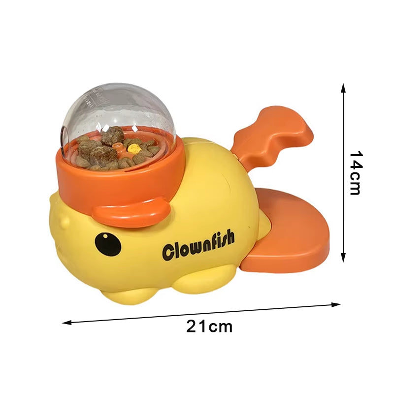 Dog Puzzle Feeder Interactive Pets Food Treat Dispenser Whale Duck Design Pet Snack Feeder for Dog Training Mental Enrichment