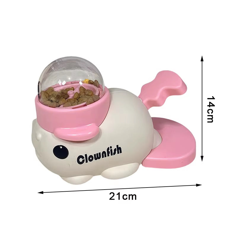 Dog Puzzle Feeder Interactive Pets Food Treat Dispenser Whale Duck Design Pet Snack Feeder for Dog Training Mental Enrichment
