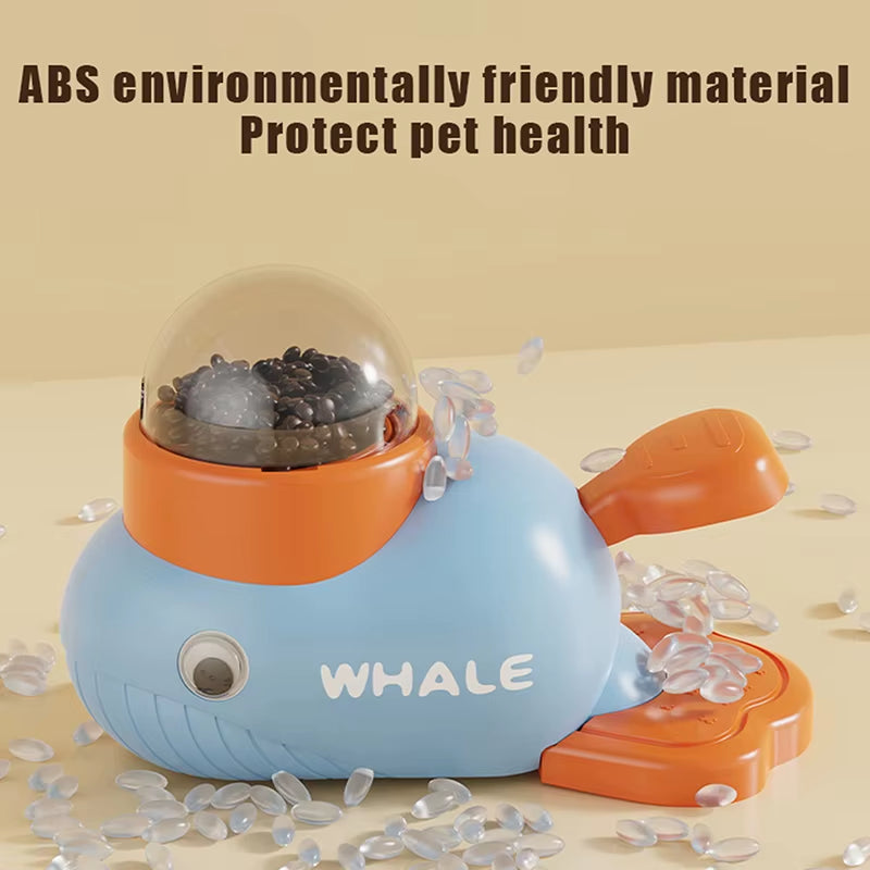 Dog Puzzle Feeder Interactive Pets Food Treat Dispenser Whale Duck Design Pet Snack Feeder for Dog Training Mental Enrichment
