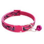 Camouflage Cat Collar with Bell Pet Dog Necklace Gatos Collier Chats Perro Supplies for Small Medium Kittin Chihuahua Pink Blue