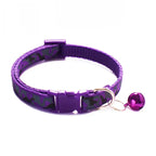 Camouflage Cat Collar with Bell Pet Dog Necklace Gatos Collier Chats Perro Supplies for Small Medium Kittin Chihuahua Pink Blue