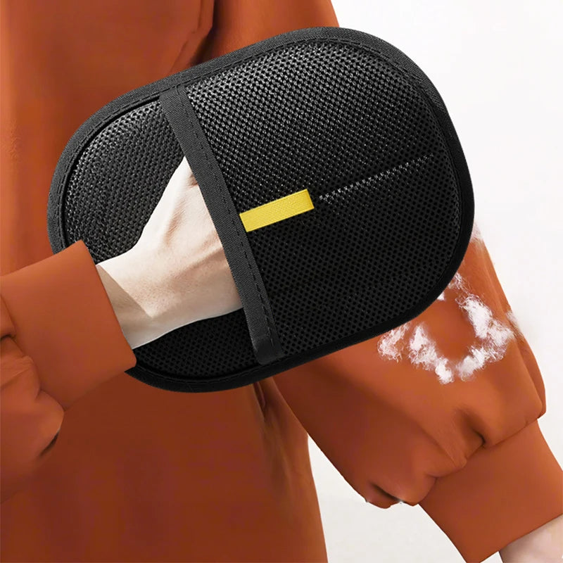 Universal Pet Grooming Gloves Cats Hair Brush Pet Removal Gloves Dual Brush Static-Free Cat Cleaning Tools Hair Stripping Mitts