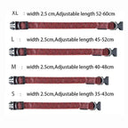 Leopard LED Dog Collar Luminous Adjustable Glowing Collar for Dogs Pet Night Safety Nylon Collar Luminous LED Bright Dog Collar