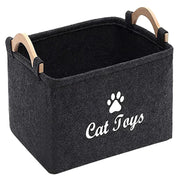 Felt Pet Toy Storage Basket