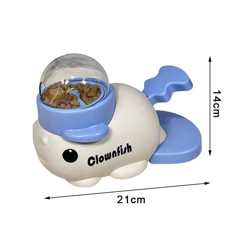 Dog Puzzle Feeder Interactive Pets Food Treat Dispenser Whale Duck Design Pet Snack Feeder for Dog Training Mental Enrichment