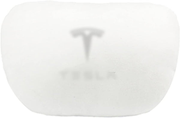 for Tesla Pillow for Model 3/Y/S/X, for Tesla Model 3 Accessories, for Tesla Model Y Accessories,Soft Memory Car Neck Pillow,Customized Car Headrest Pillow,Neck Pillow for Traveling,White