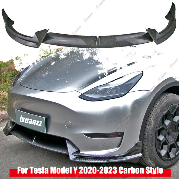   Carbon Style ABS Front Bumper Lip Spoiler Splitter