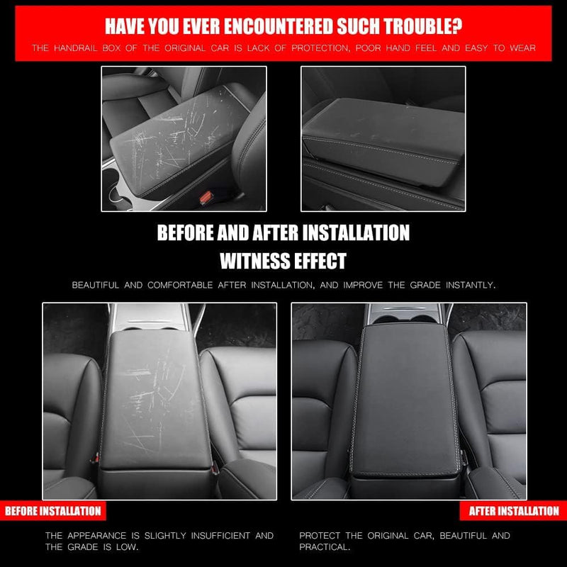 Car Armrest Cover for Tesla Model 3 Y