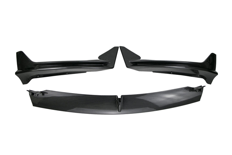   Carbon Style ABS Front Bumper Lip Spoiler Splitter