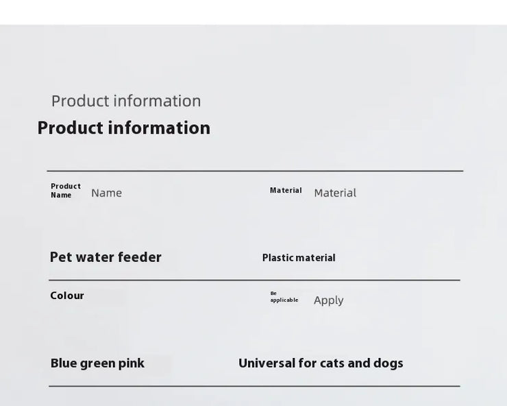 Automatic Pet Feeder & Water Dispenser